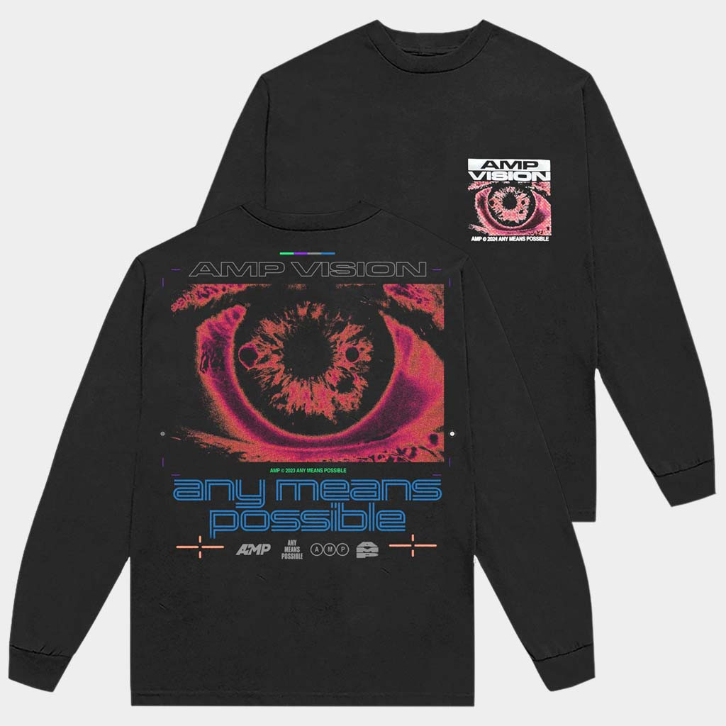 AMP Merch AMP Vision Long Sleeve T-Shirt Any Means Possible Shirt Birthday Gift For Husband