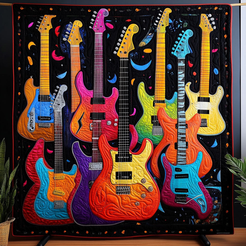 Amplified Rhythm Quilted Blanket Gift Ideas For Music Lovers