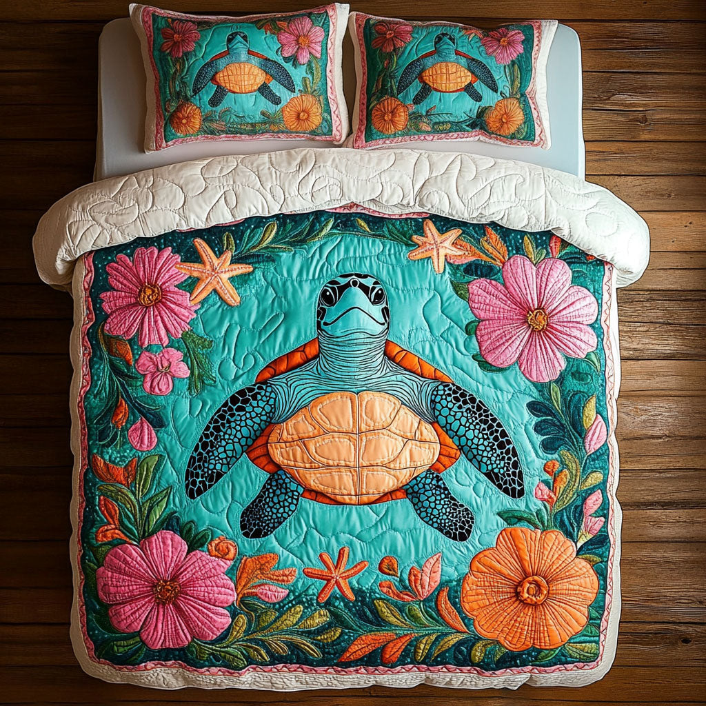 Amulet Of The Sea Quilted Bedding Set Duvet Cover Bedspread Xmas Gifts For Couples