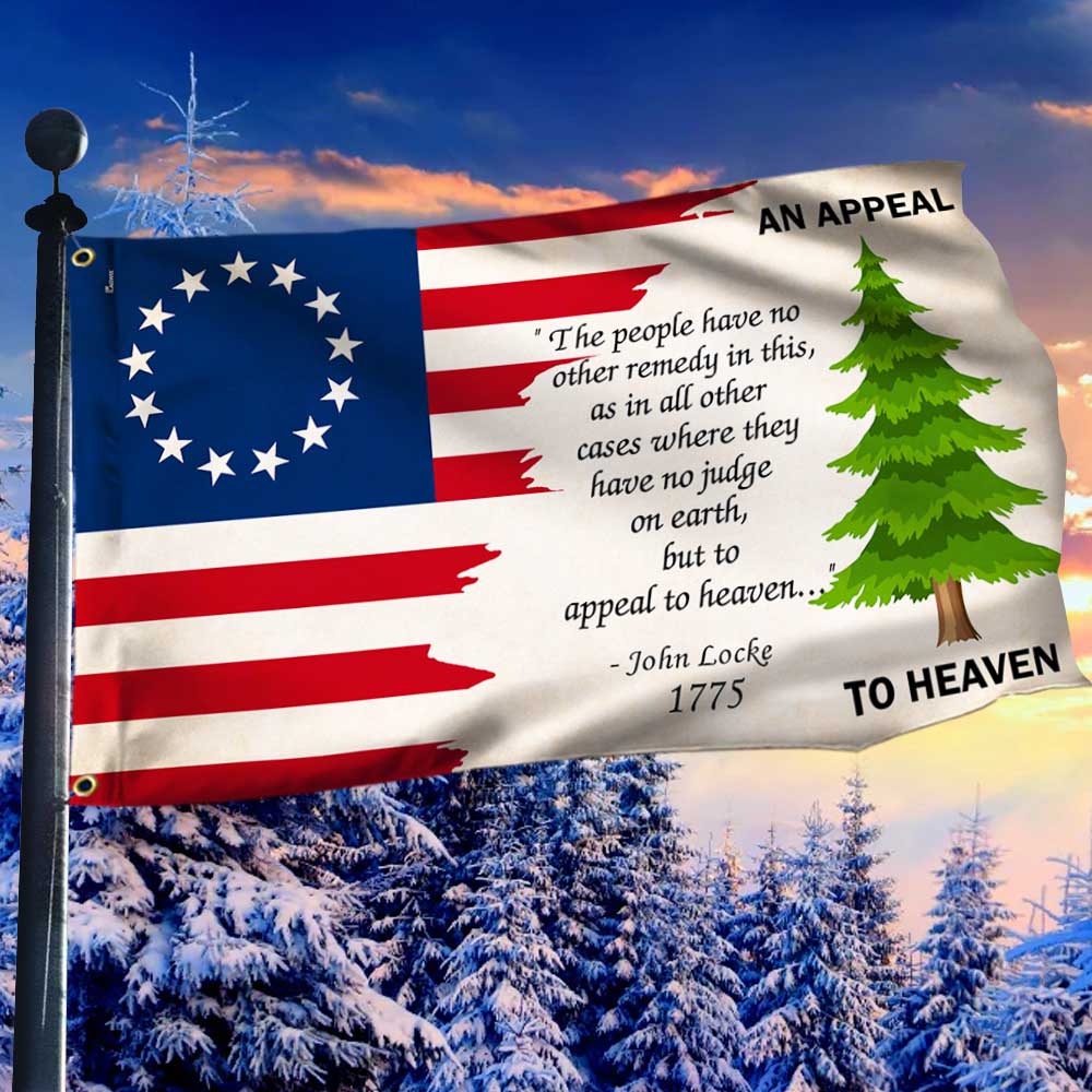 An Appeal To Heaven Flag Pine Tree Christmas Grommet Flag