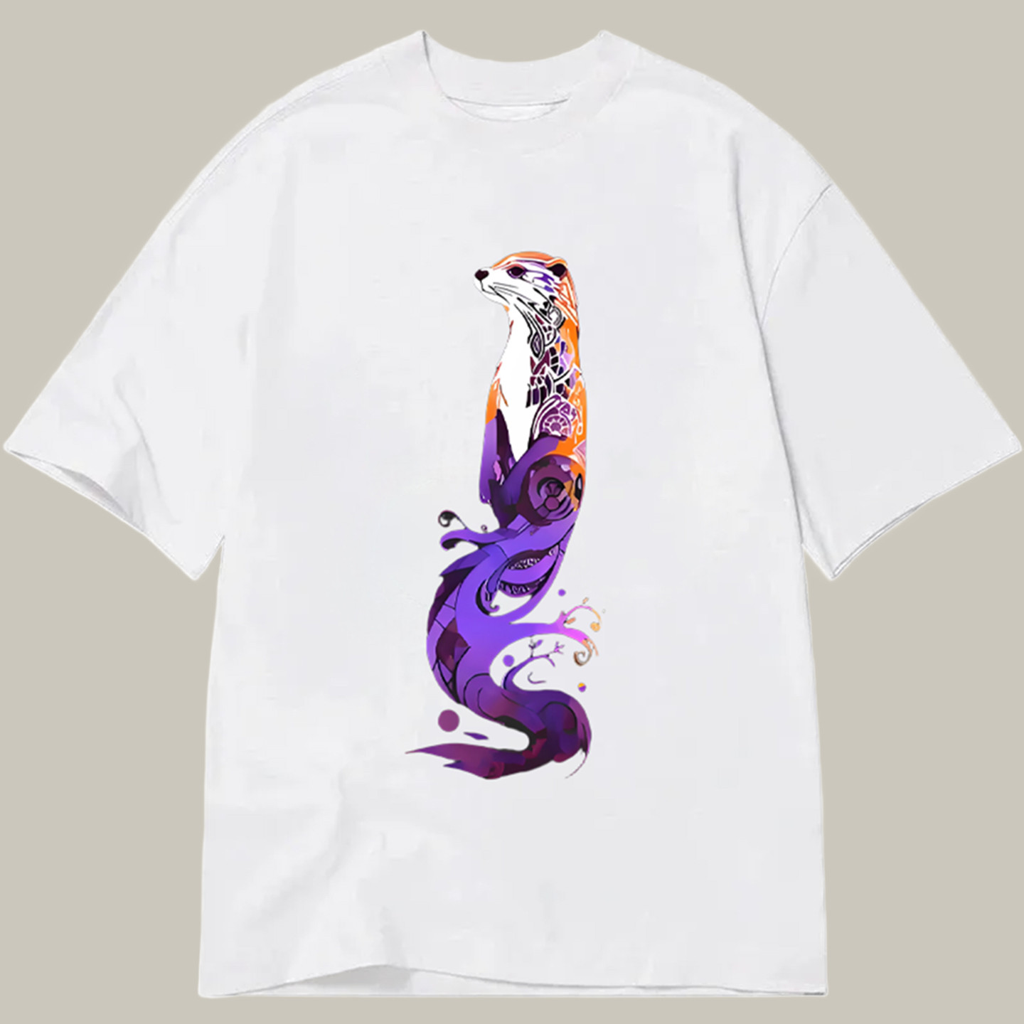 An Otter Spirit Watercolor Classic Shirt Funny Graphic T-Shirt Otter Christmas Gifts