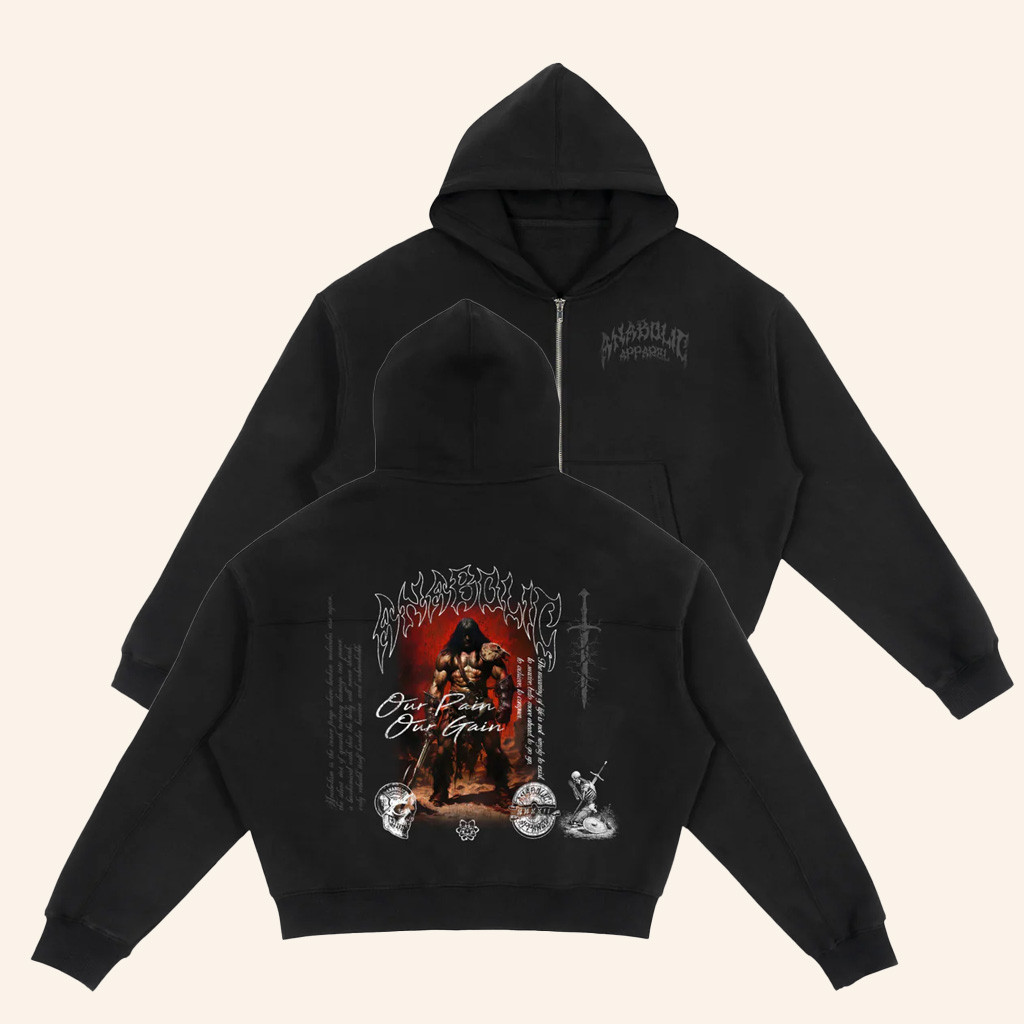 Anabolic Apparel Merch Barbarian Zip Hoodie Unique Gifts For Boyfriend