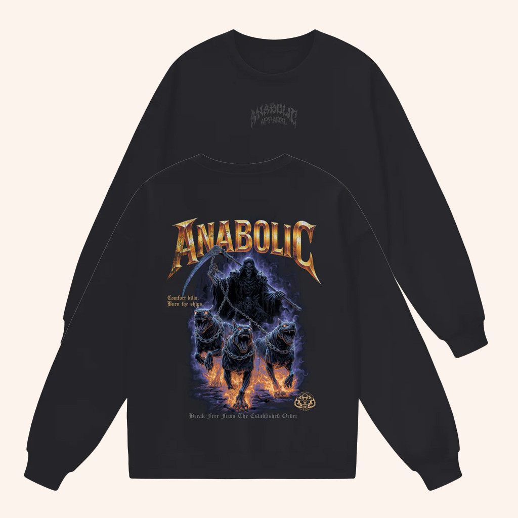 Anabolic Apparel Merch Hellhounds Long Sleeve Shirt Birthday Gift Ideas For Husband