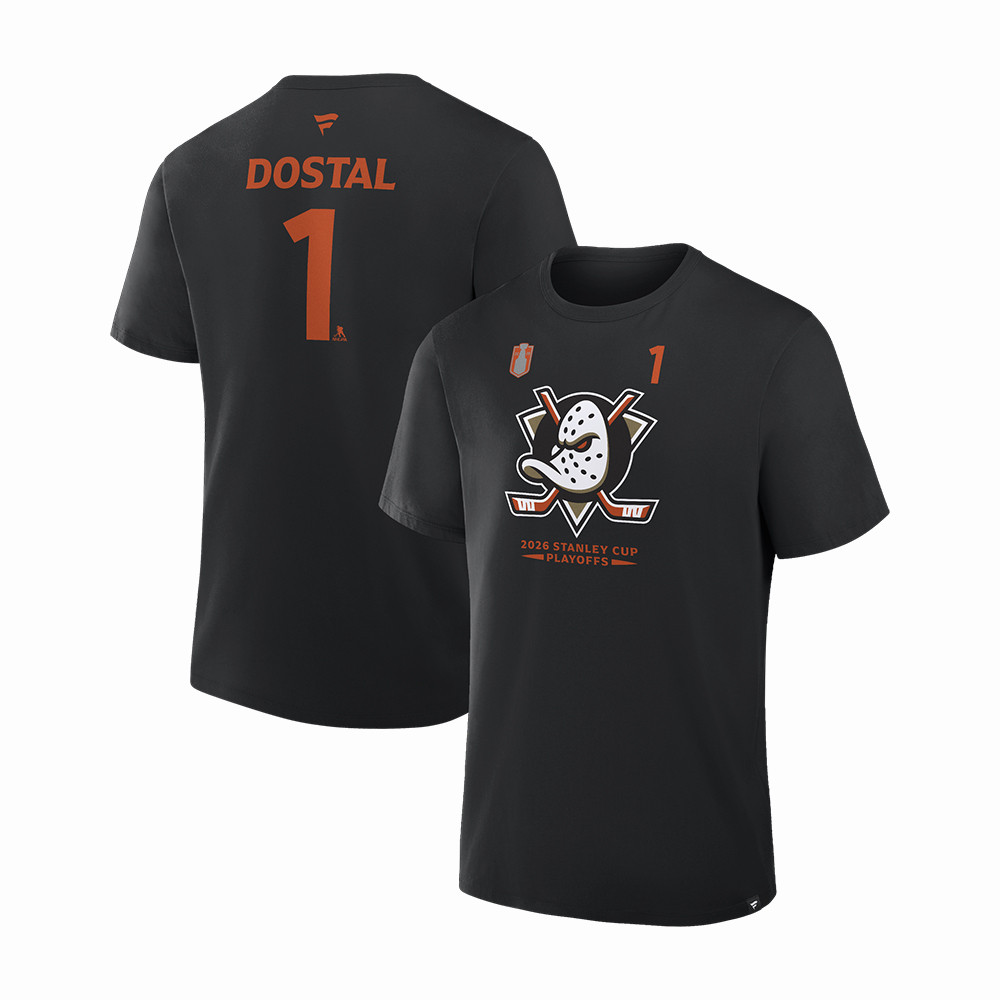 Anaheim Duck Dostal 1 SC Playoffs T-Shirt Game Day Clothing Hockey Fans Gear