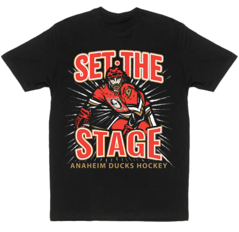 Anaheim Duck Hockey T-Shirt Set The Stage Hockey Club Tee Game Day Gift For Fans