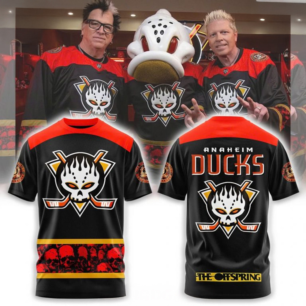 Anaheim Ducks x Offspring Special T-Shirt Unique Gifts For Hockey Fans