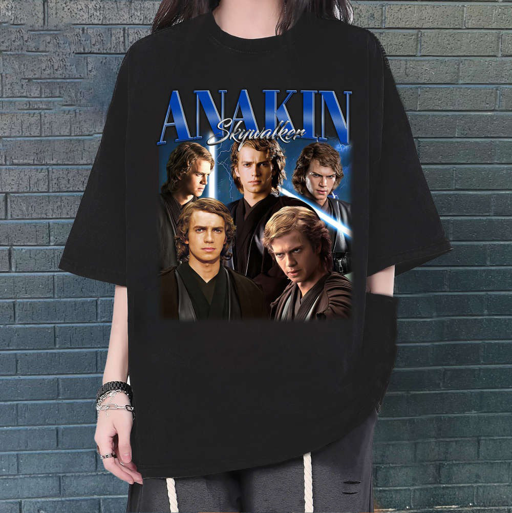 Anakin Skywalker T-Shirt Hip Hop Graphic Anakin Skywalker Shirt Gifts For Fans
