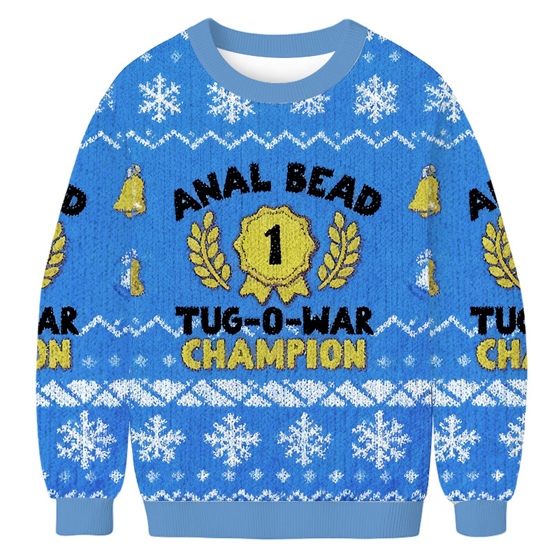 Anal Bead Tug O War Champion Christmas Ugly Sweater Xmas Wear Christmas Gifts For Father