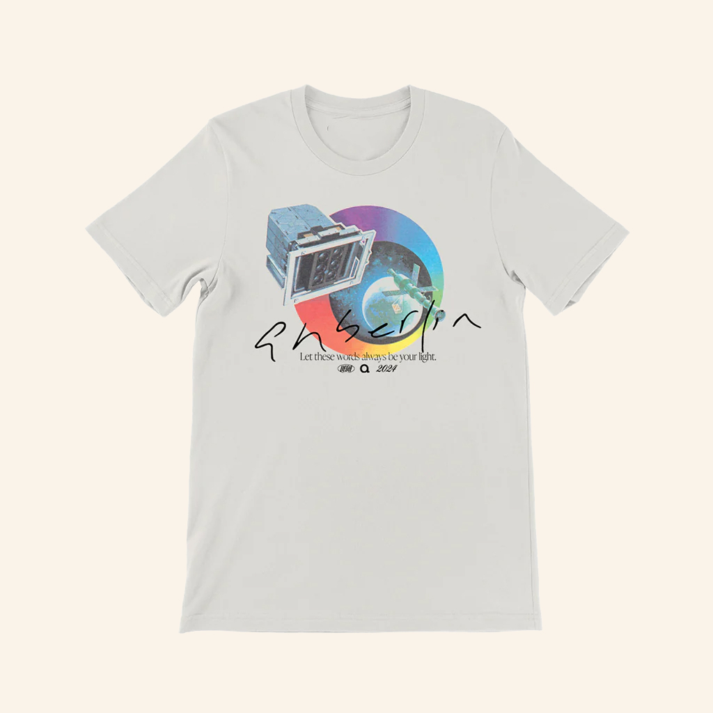 Anberlin Merch Let These Words Always Be Your Light Space T-Shirt Gifts For Music Fans