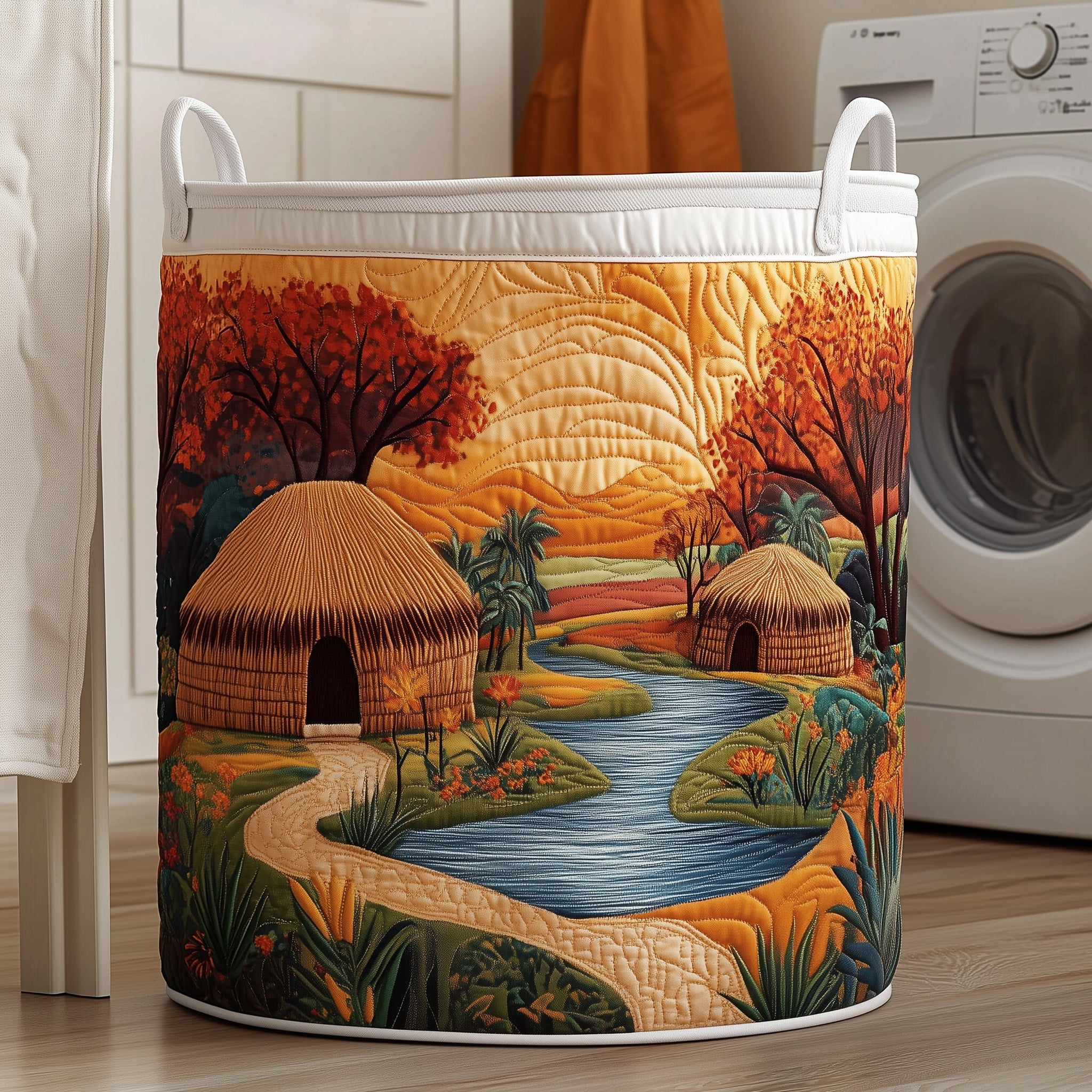 Ancestral Grounds Quilted Laundry Basket Gift Idea For Busy Families