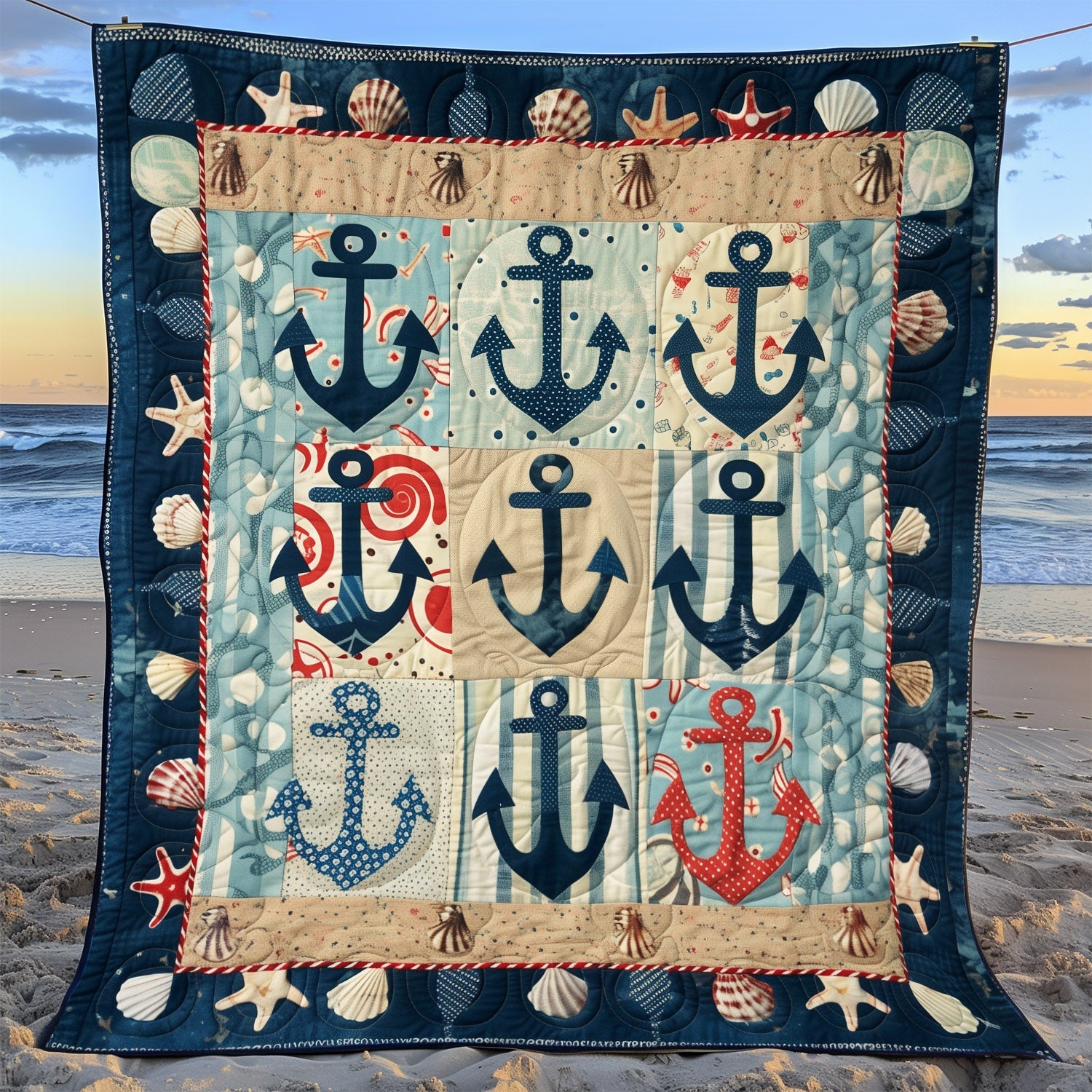 Anchor Bay Quilted Blanket Christmas Soft Blanket
