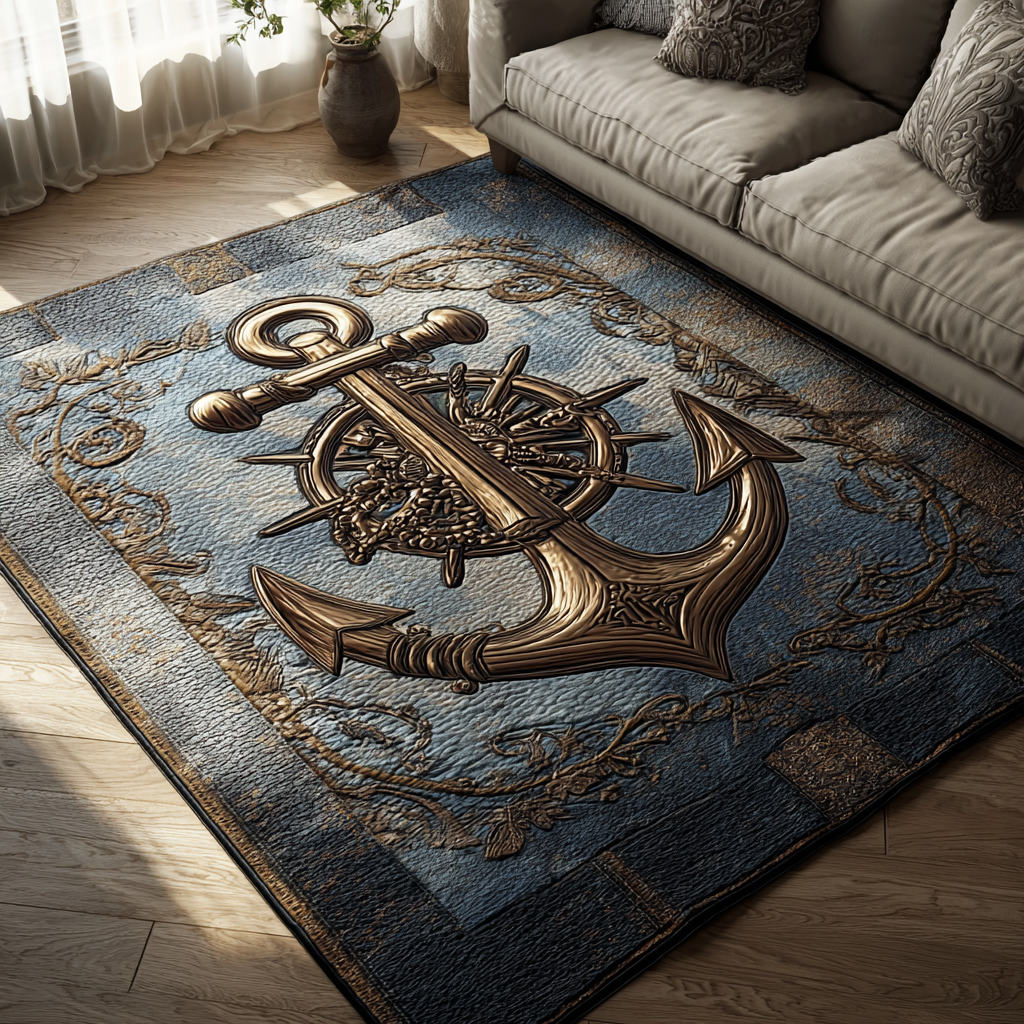 Anchor Horizon Area Rug Entryway Christmas Decor Ideas Presents For Ocean Lovers