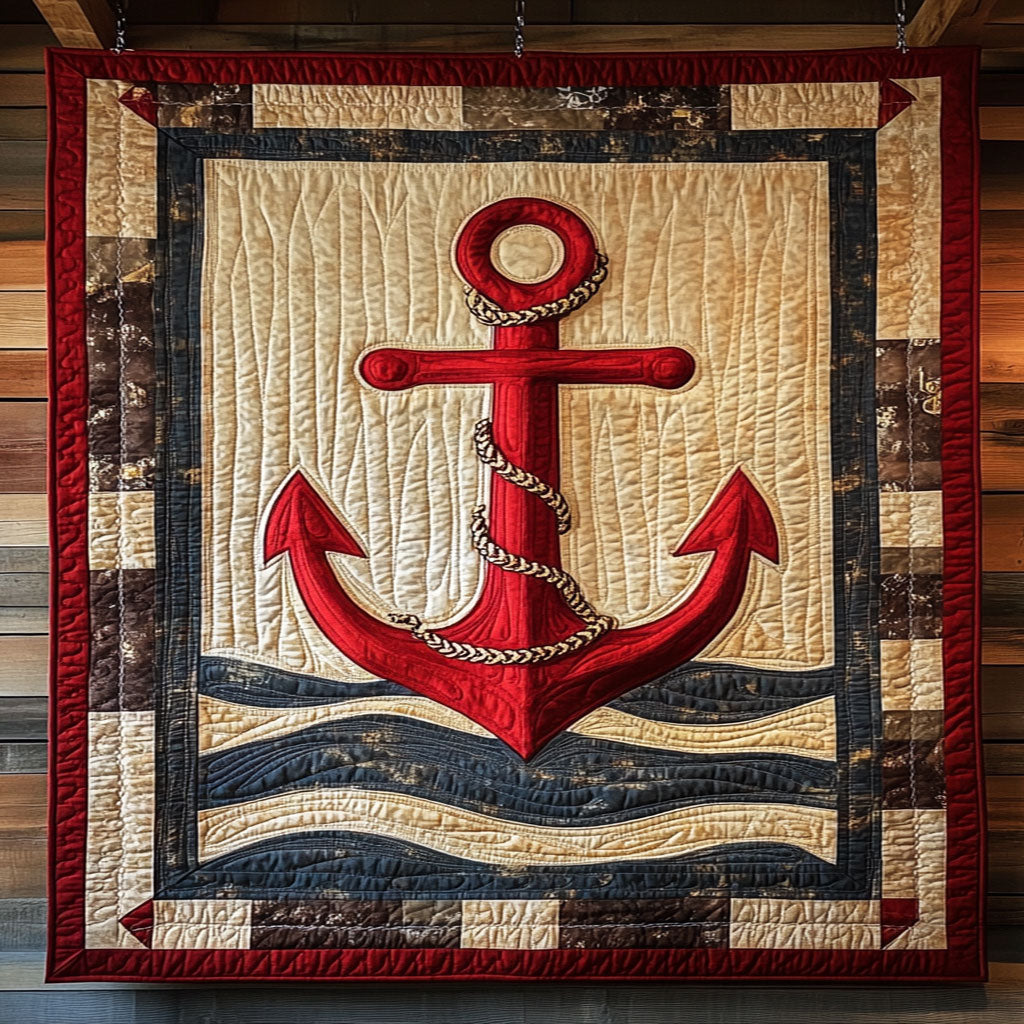Anchor Of Valor Quilt Blanket Veteran Pride Gifts With Anchors On Them