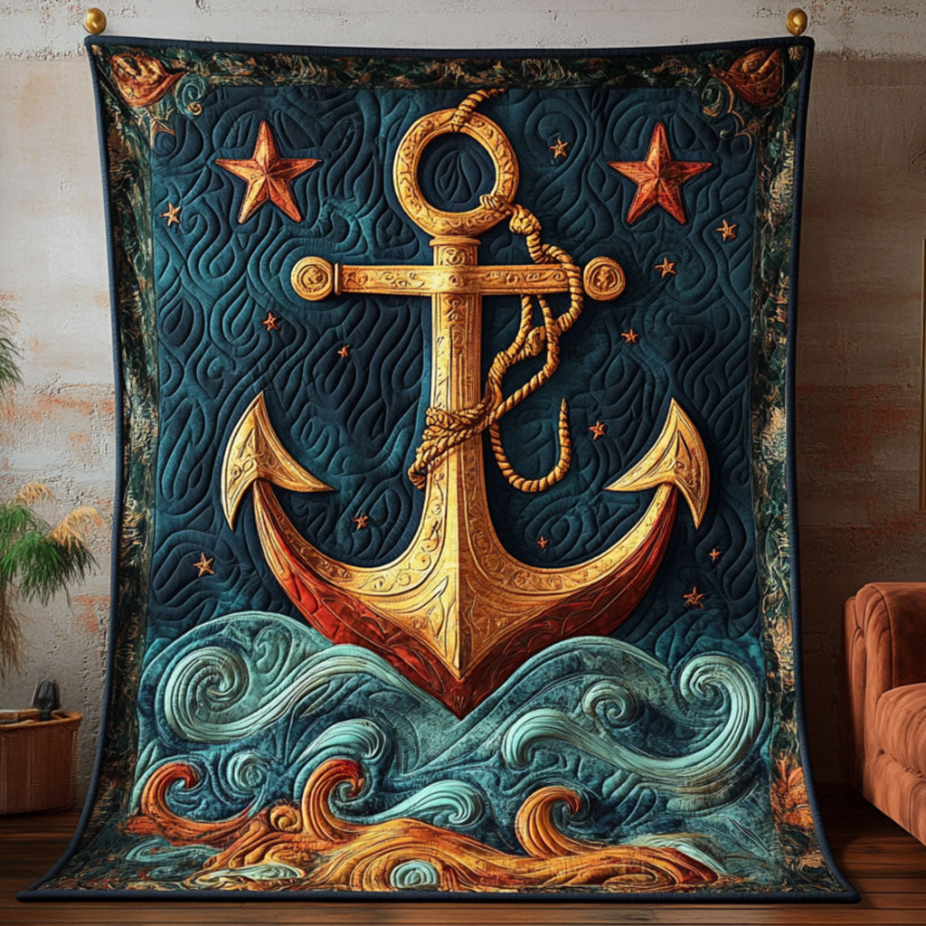 Anchor Quilt Blanket Navy Veteran Gifts For Veteran Day's