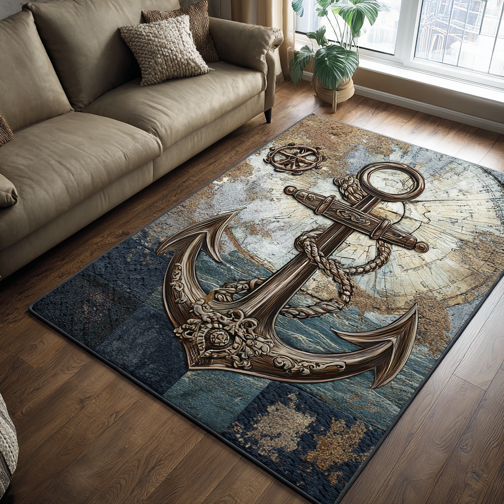 Anchor Spirit Area Rug Front Entryway Ideas Presents For Ocean Lovers