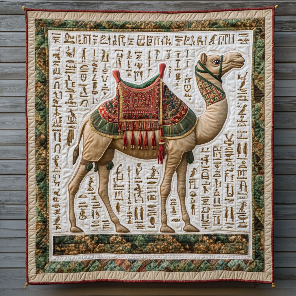 Ancient Camel Quilt Blanket Native American Presents For Camel Lovers