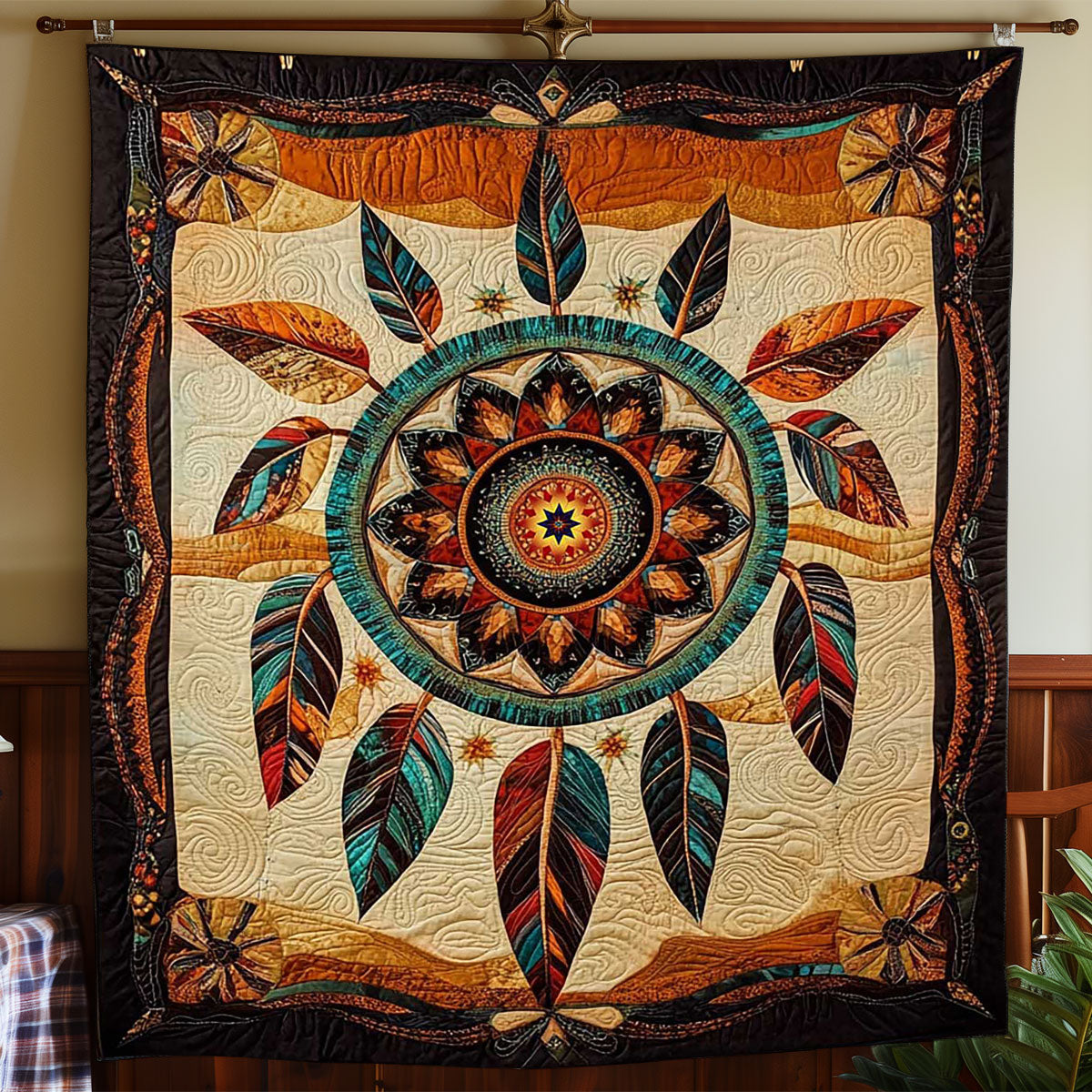 Ancient Dreamcatcher Quilt Blanket Great Book Presents For Dragon Lovers