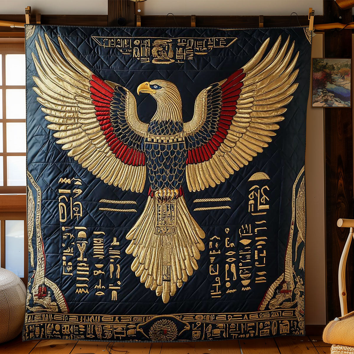 Ancient Eagle Quilt Blanket Native American Christmas Gifts For Women