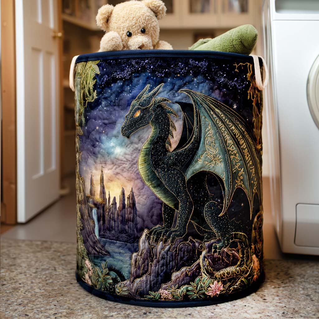 Ancient Flame Quilted Laundry Basket Father's Day Merch Gift