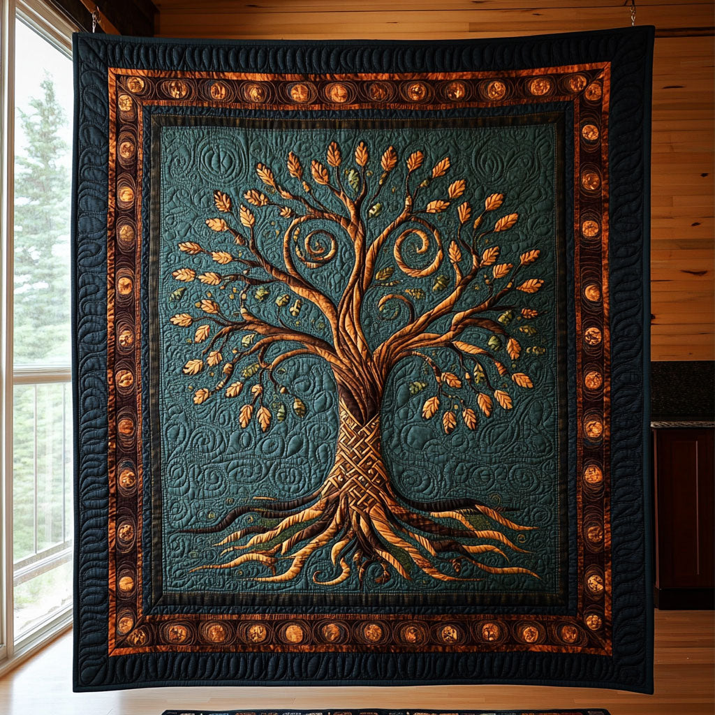 Ancient Grove Majesty Quilt Blanket Tree Of Life Gifts For Women