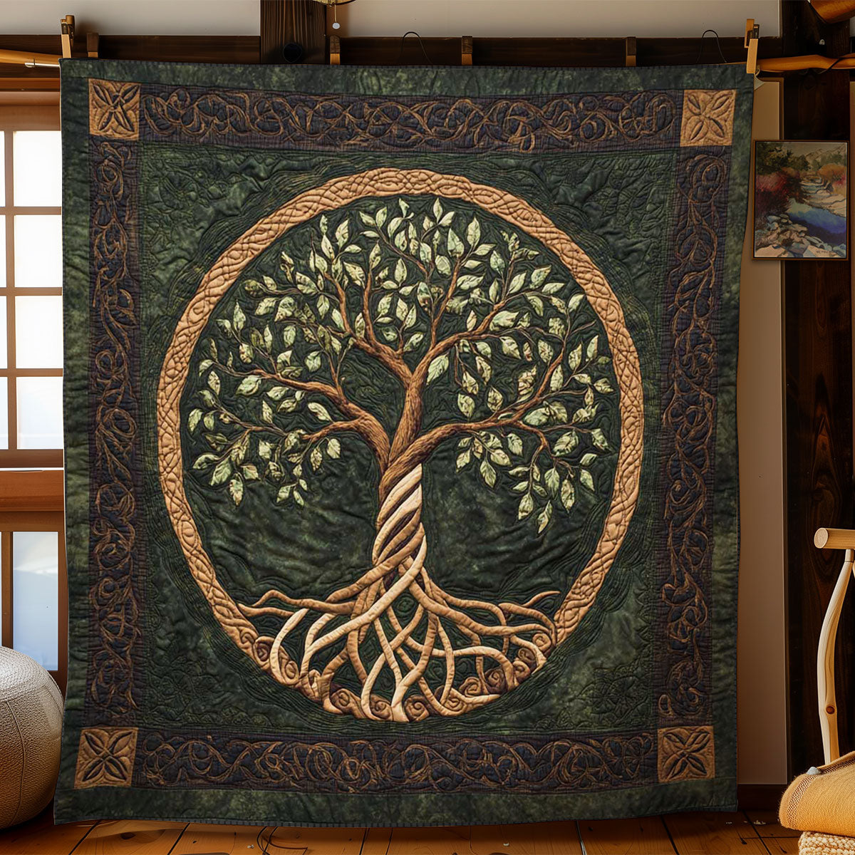 Ancient Tree Of Life Quilt Blanket Tree Of Life Gifts For Family
