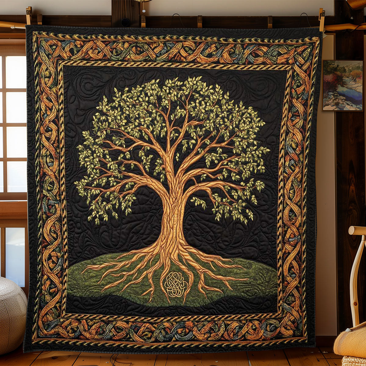 Ancient Tree Of Life Quilt Blanket Tree Of Life Merchandise