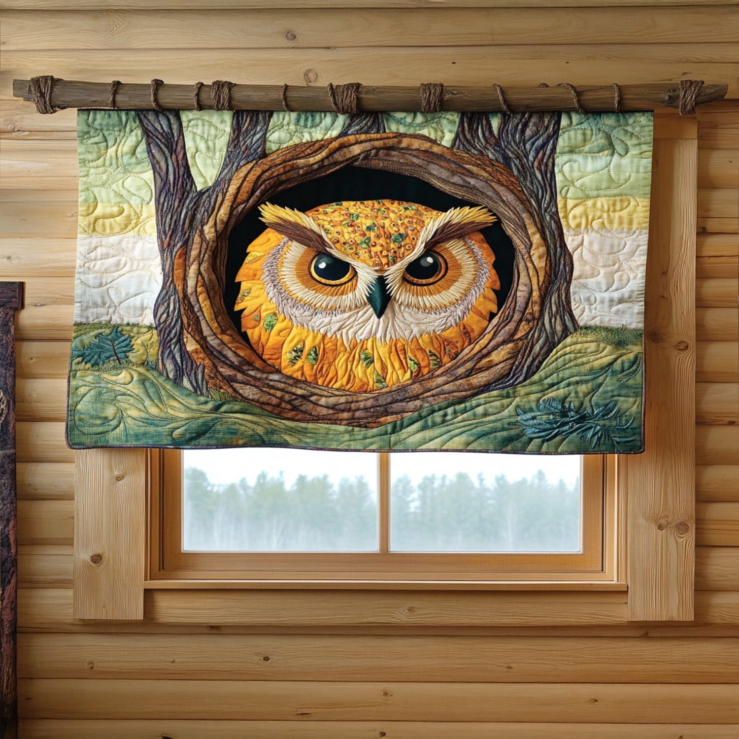 Ancient Wisdom Quilted Valance Front Door Decor Owl Gifts For Her