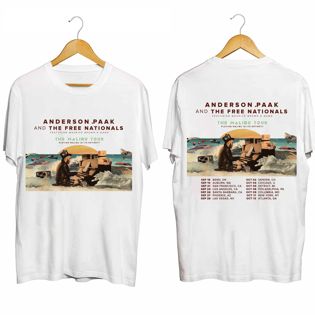Anderson Paak And The Free Nationals Tour Shirt Fan Merch Birthday Gift Ideas For Husband