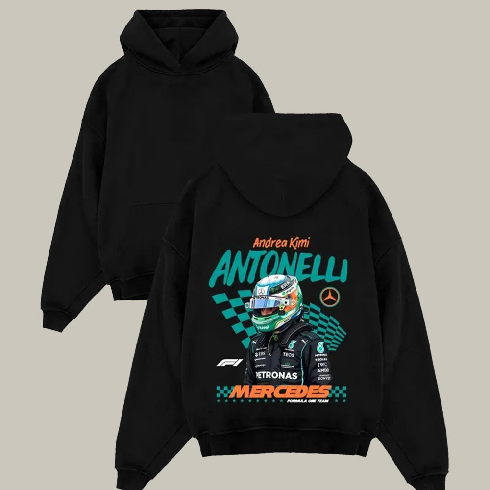Andrea Kimi Antonelli Meme Hoodie F1 Driver Andrea Kimi Antonelli Apparel Unique Gift For Fans