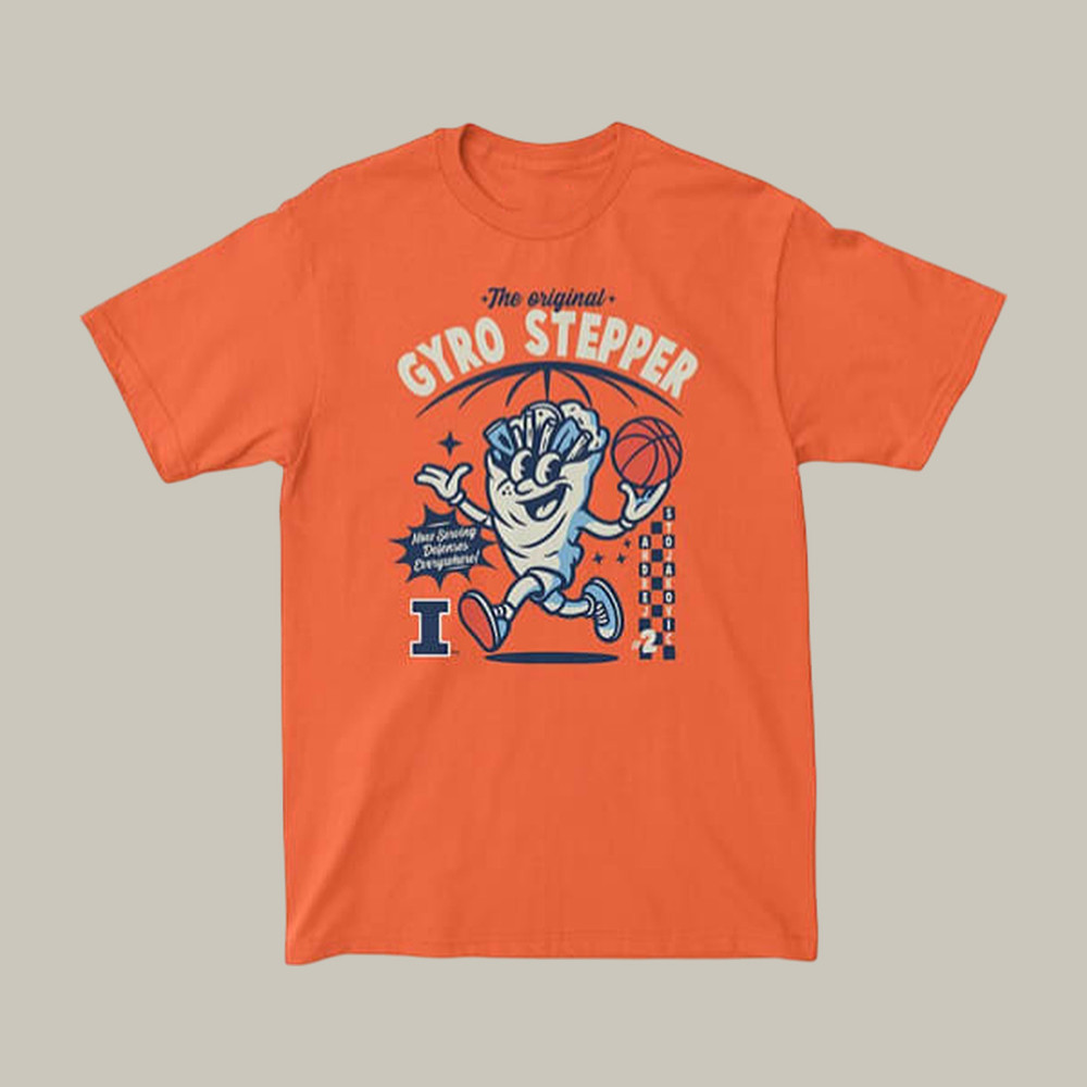 Andrej Stojakovic Illinois Fighting Illini T-Shirt 2026 NCAA Men's Final Four Clothes Basketball Lover Gift