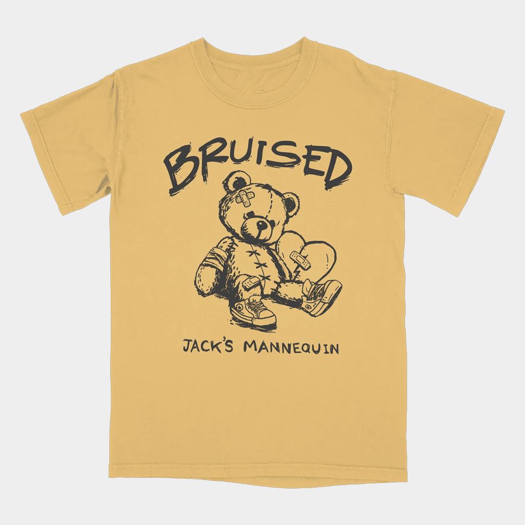 Andrew McMahon Merch Bruised Bear T-Shirt Jack's Mannequin Merch Gifts For Music Lovers