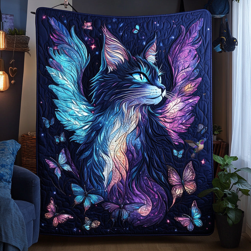 Angel Cat Holiday Christmas Quilt Blanket Christmas Present Ideas For Wife