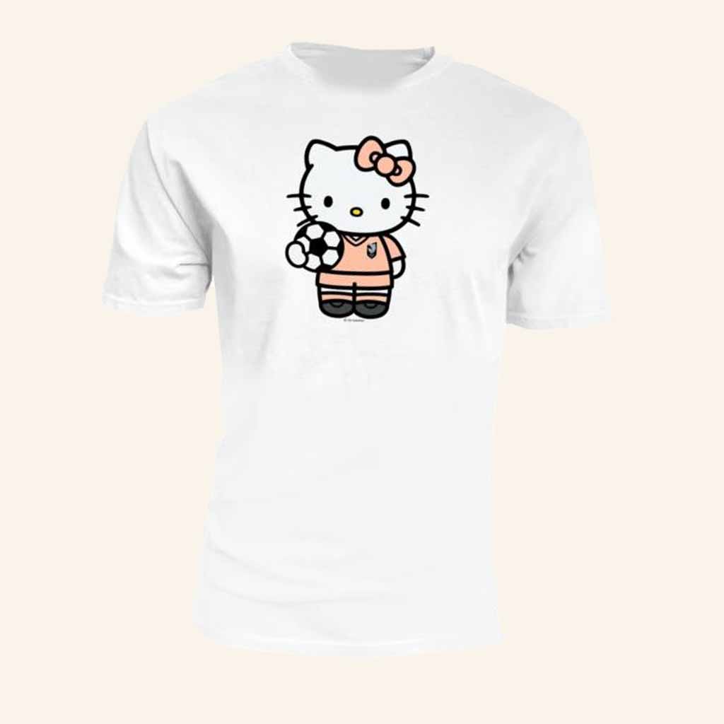 Angel City Merch Angel City FC X Hello Kitty White Shirt Presents For Football Fans Angel City Merch Angel City FC X Hello Kitty White Shirt Presents For Football Fans