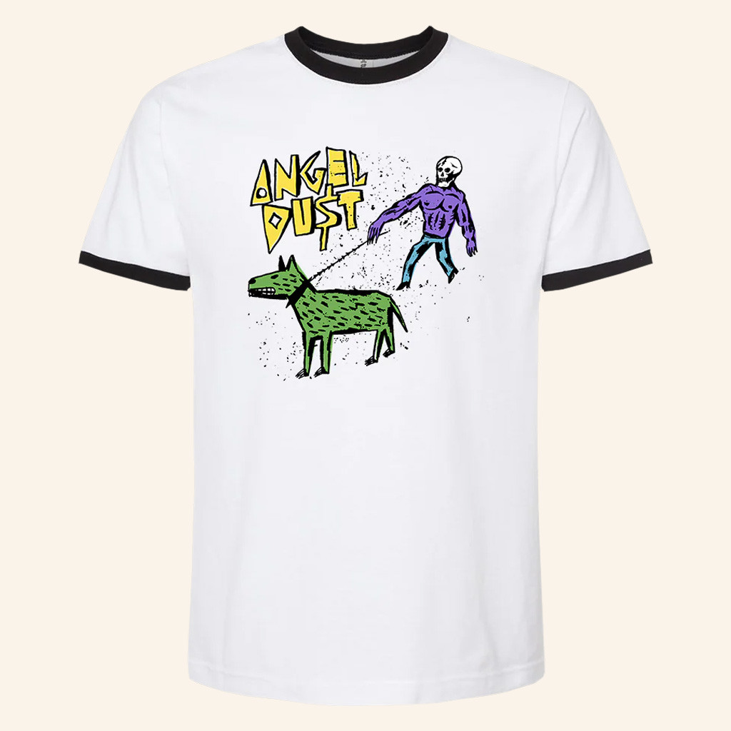 Angel Dust Merch Dogwalker Ringer T-Shirt Present For Music Lovers
