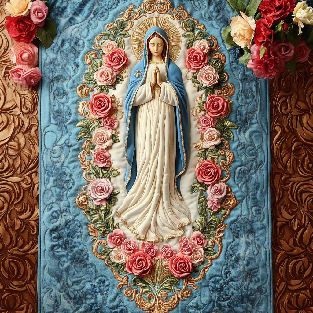 Angel of Mercy Quilted Table Runner Nativity Table Runner Christian Christmas Presents