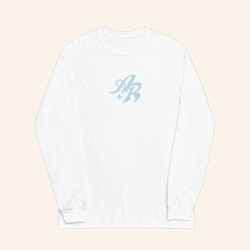 Angel Reese Merch AR Script Long Sleeve Shirt White Birthday Gift For Daughter Angel Reese Merch AR Script Long Sleeve Shirt White Birthday Gift For Daughter