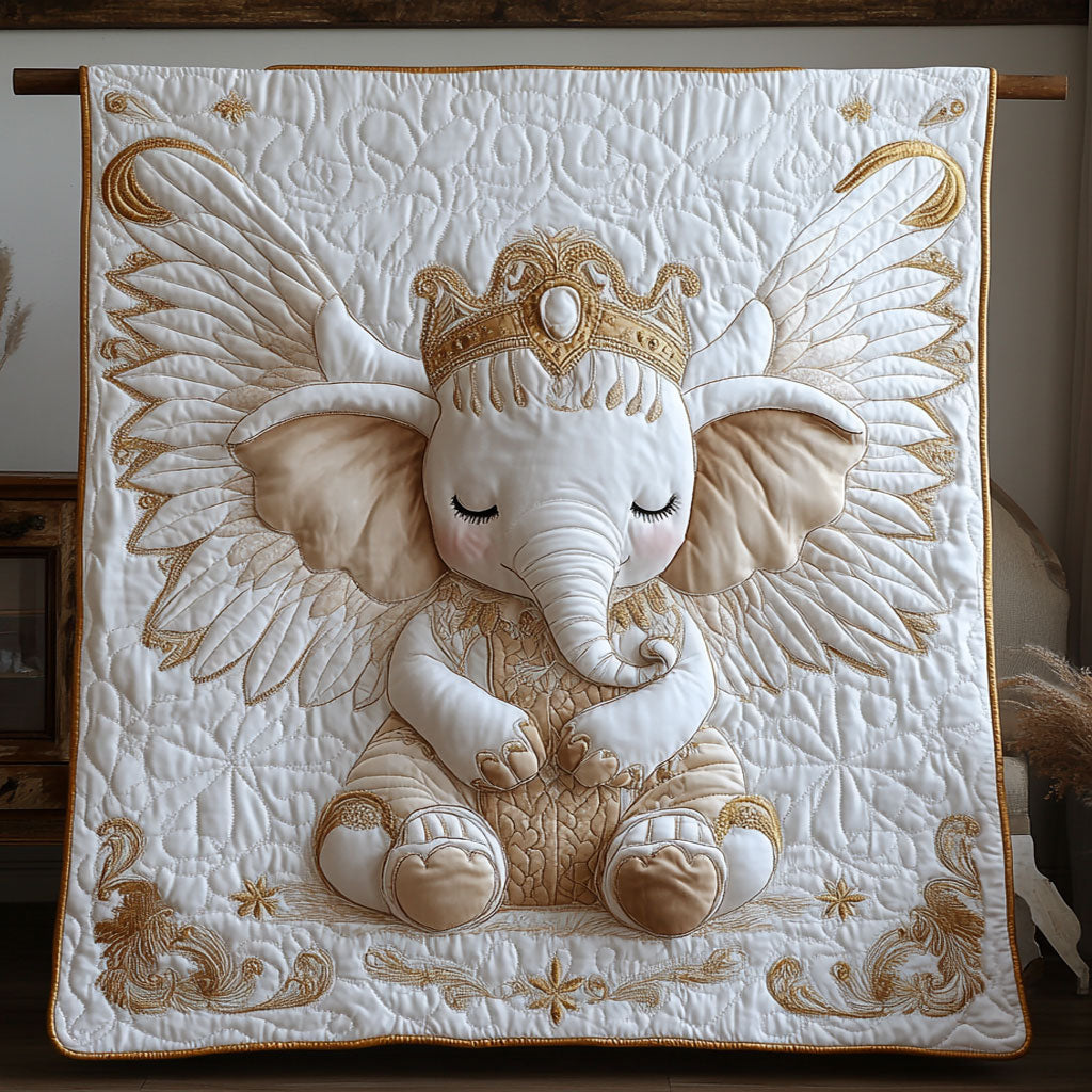 Angel Wings Elephant Quilt Blanket Christmas Holiday Spiritual Gift Ideas
