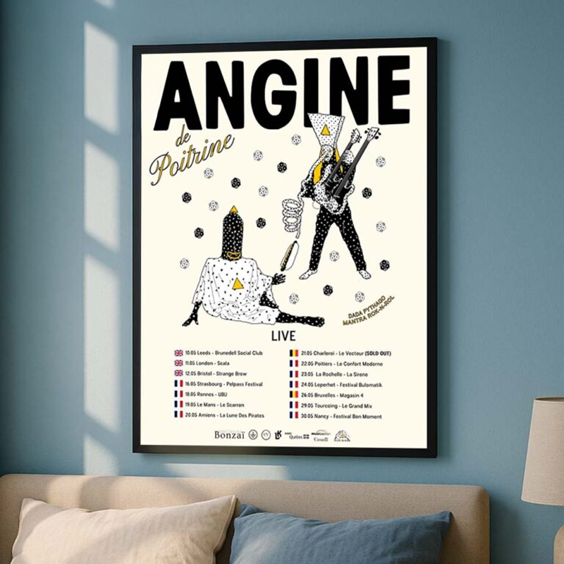 Angine De Poitrine Tour Poster Vol II Live Across United Kingdom France Belgium May 2026 Home Decor Poster Angine De Poitrine Tour Poster Vol II Live Across United Kingdom France Belgium May 2026 Home Decor Poster