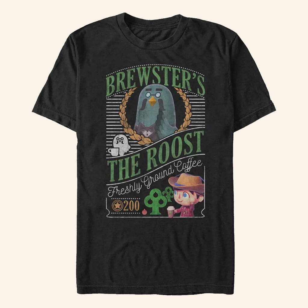 Animal Crossing Merch Brewster's Cafe T-Shirt Unique Birthday Gift For Him