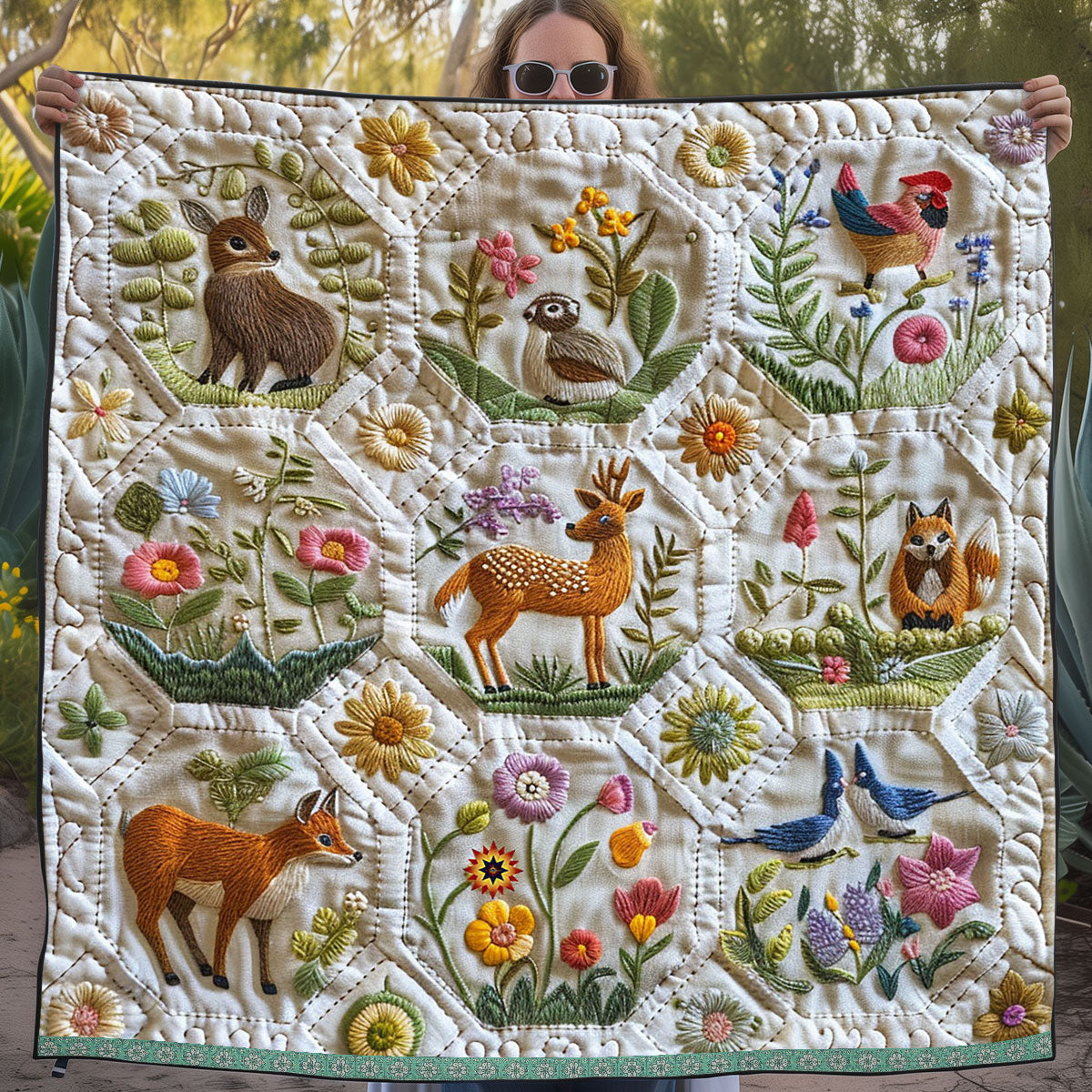 Animal Quilt Blanket Christmas Blanket Christmas Presents For Son In Law