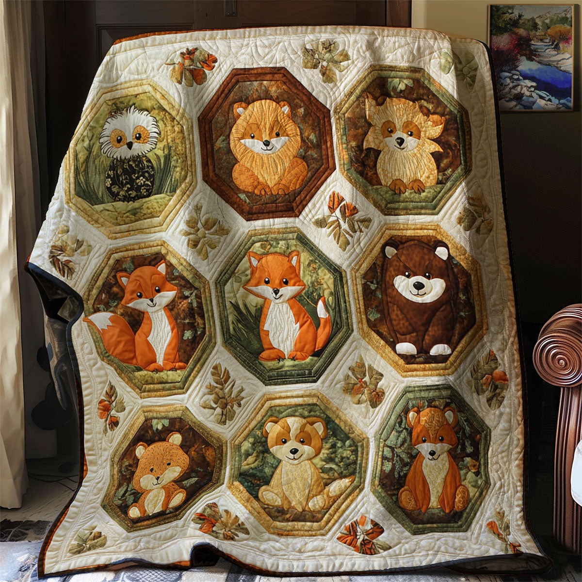Animal Quilt Blanket Christmas Holiday Presents For Animals Lovers
