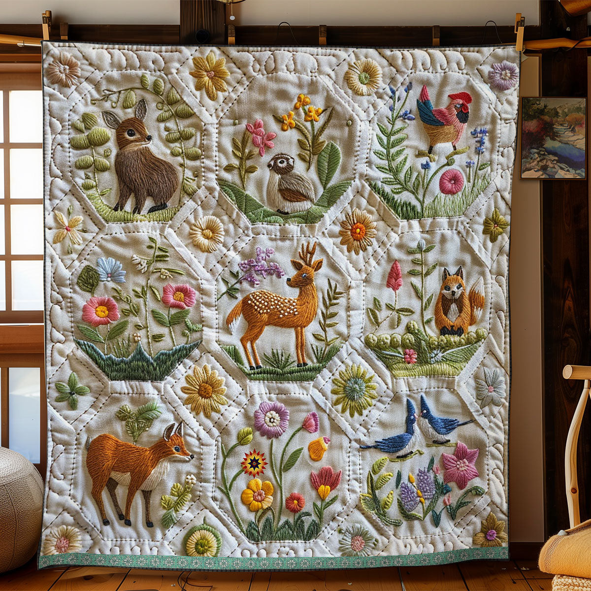 Animal Quilt Blanket King Size Throw Blanket Good Mother's Day Gifts For Mom