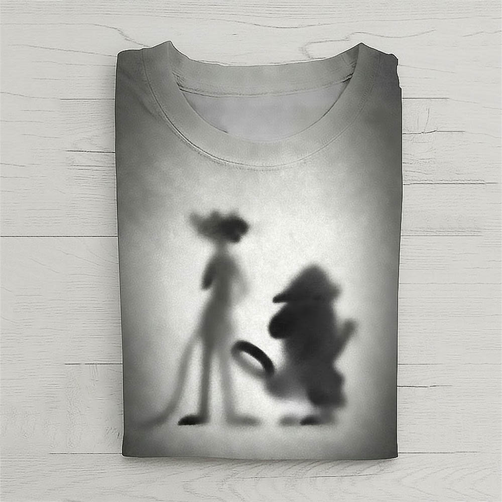 Animal Style Archaeological Team Shadow Graphic T-Shirt Pupiloves Vintage Retro Best Gift For Men