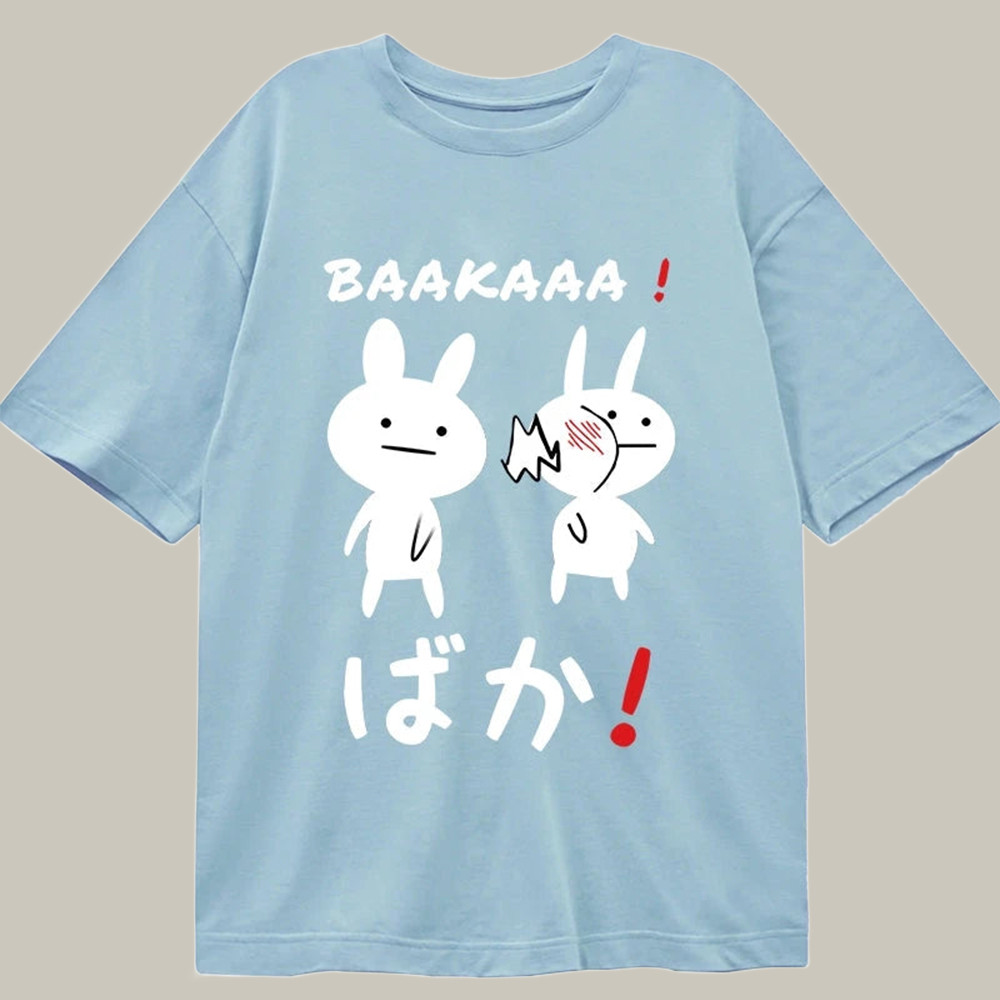 Anime Baka Manga Slap Classic Shirt Humor T-Shirts Cool Presents For Teenage Guys