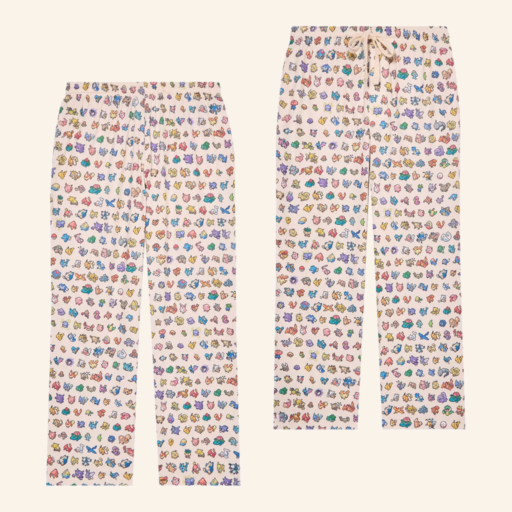 Anime Merch Pokemon 8 Bit Sweatpants Gift Ideas For Friends