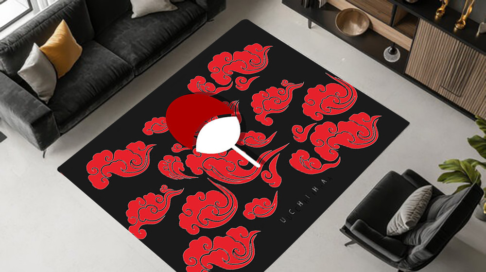 Anime Naruto Rug Akatsuki Carpet Mat Anime Fans Gifts Home Decor