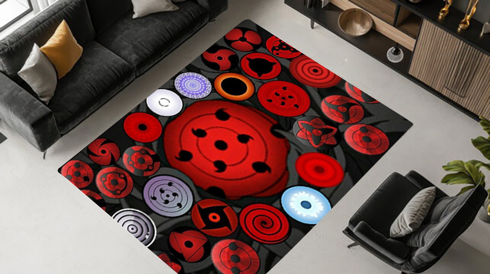 Anime Naruto Rug Akatsuki Carpet Mat For Anime Fans Home Decorative
