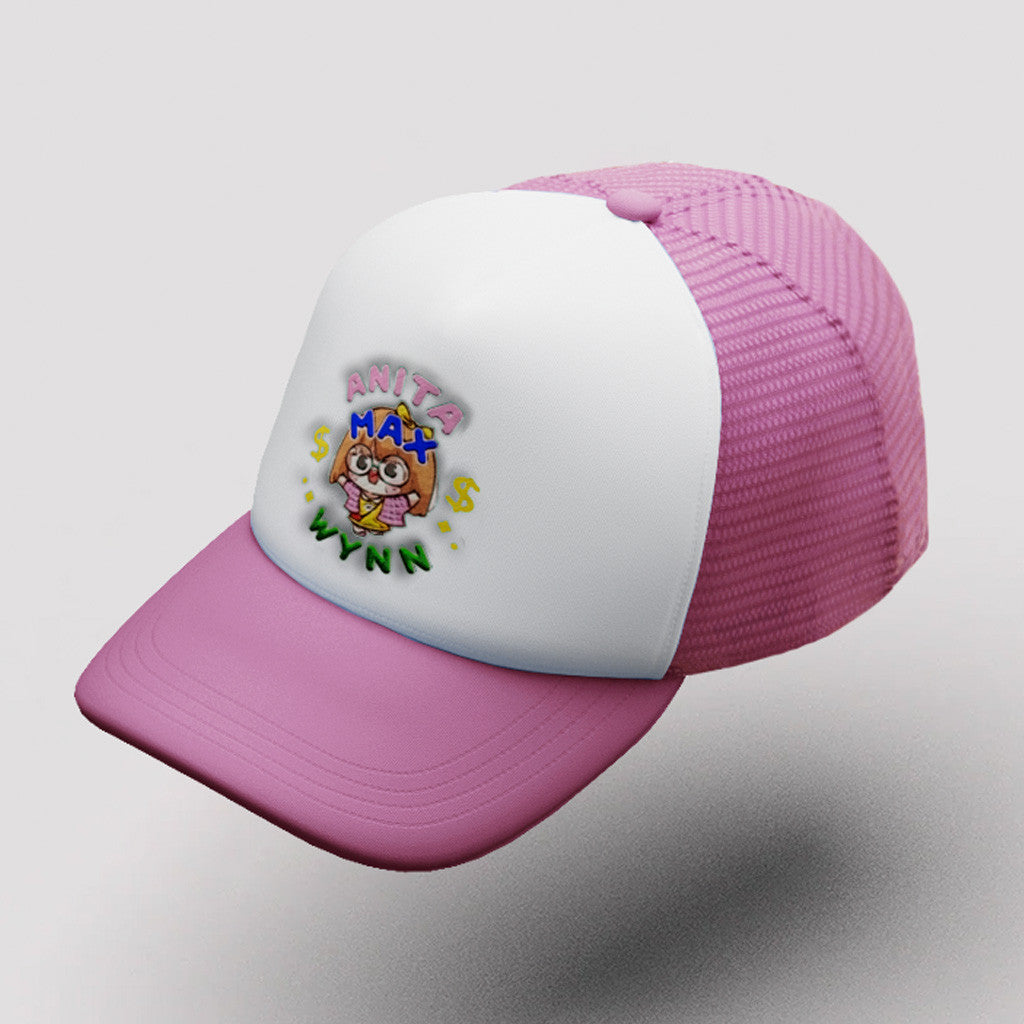 Anita Max Wynn Hat Drake Merch Embroidered White And Pink Trucker Hat Gifts For Besties