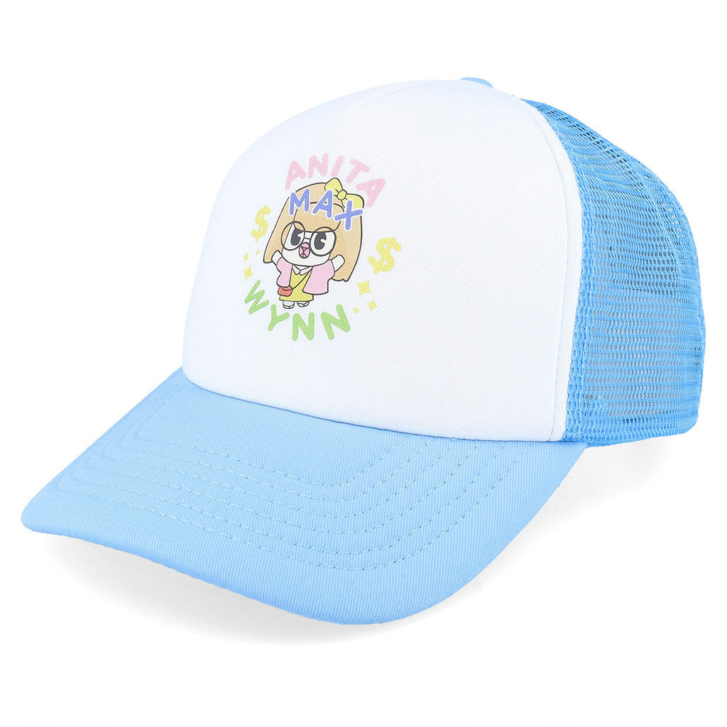 Anita Max Wynn Hat Drake Merch Light Blue And White Trucker Hat Gifts For Sister Anita Max Wynn Hat Drake Merch Light Blue And White Trucker Hat Gifts For Sister