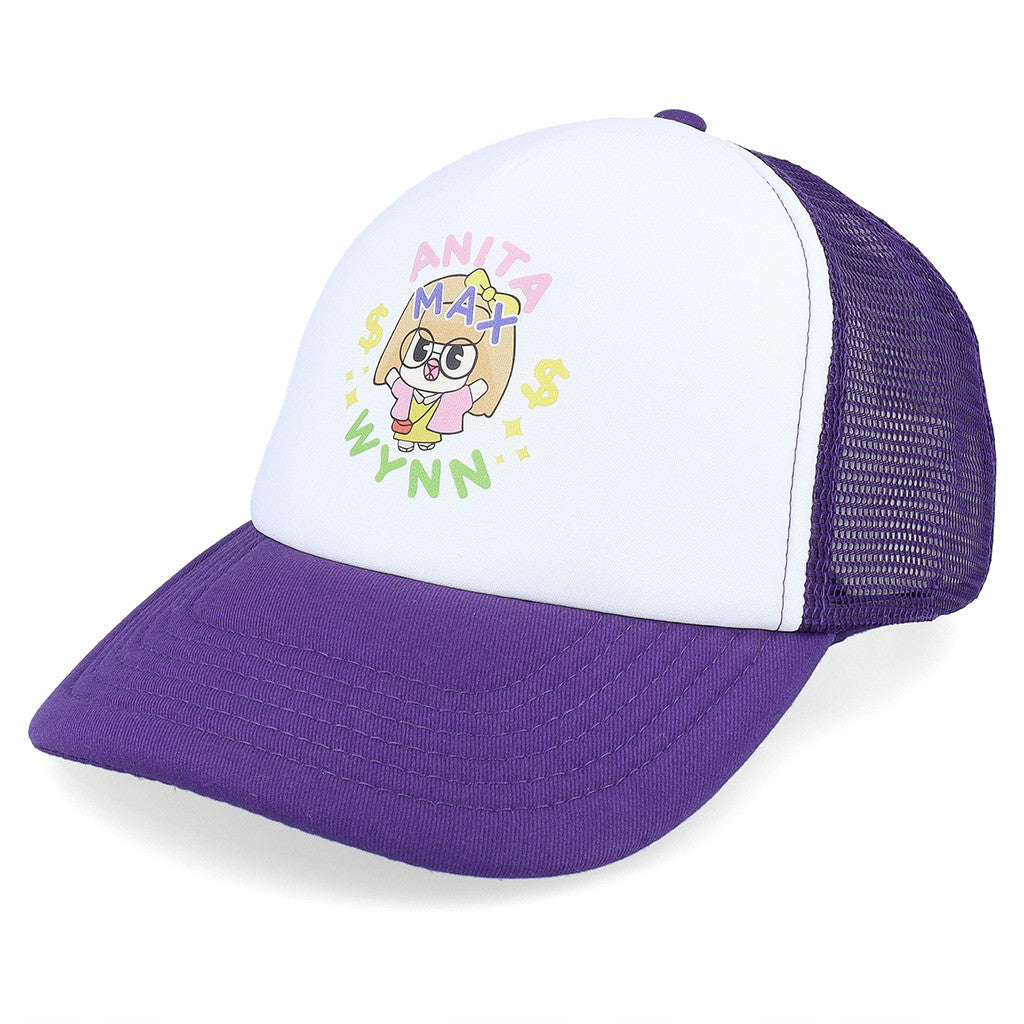 Anita Max Wynn Hat Drake Merch Purple And White Trucker Hat Gifts For Her Anita Max Wynn Hat Drake Merch Purple And White Trucker Hat Gifts For Her